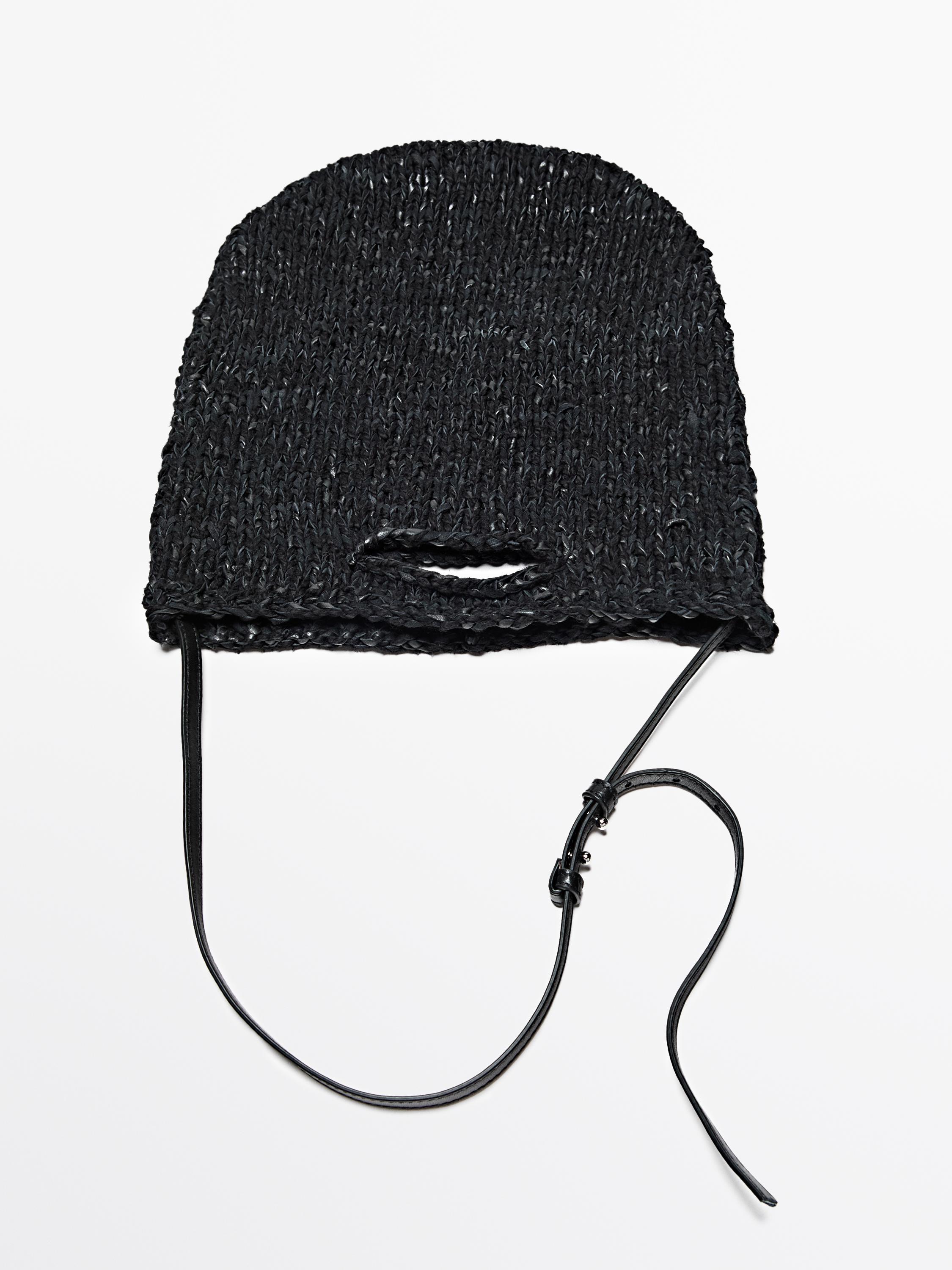 Sac moyen maille cuir crochet - LIMITED